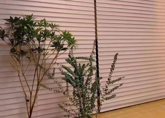 아름다운 3중 샹그릴라 커튼은 사무실을 위해 전기여서 눈멀게 합니다