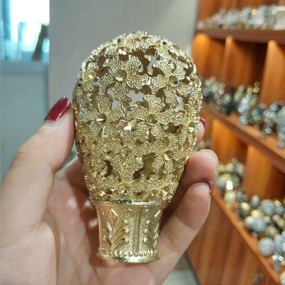 도매 커튼 로드 가격 금색 금속 단부는 화정 커튼 로드 부속물을 완성합니다