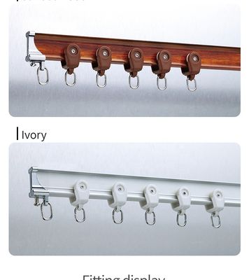 돌출한 창에 대해 구부릴 수 있는 두배 알루미늄강 조용한 커튼 트랙