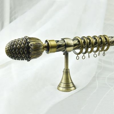 강한 한 개의 커튼 로드 홀더, 커튼 봉 브라켓 반대론자 놋쇠 28 밀리미터