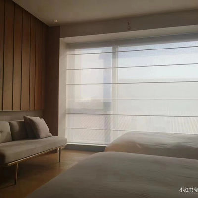실을 하기 위한 수평선상 현명한 로마식 블라인드 커튼 수동 제어