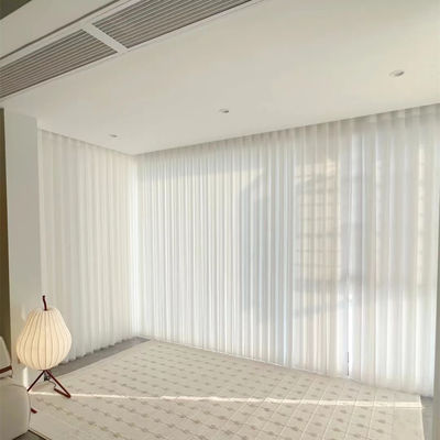 통기성 설명서 세미 블라인드는 반대 Uv 하얀 꿈 수직 코드 규제에 커튼을 칩니다